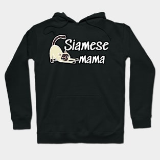 Siamese Cat Mom Lady Woman Lover Gift Kitty Kitten Cute Hoodie